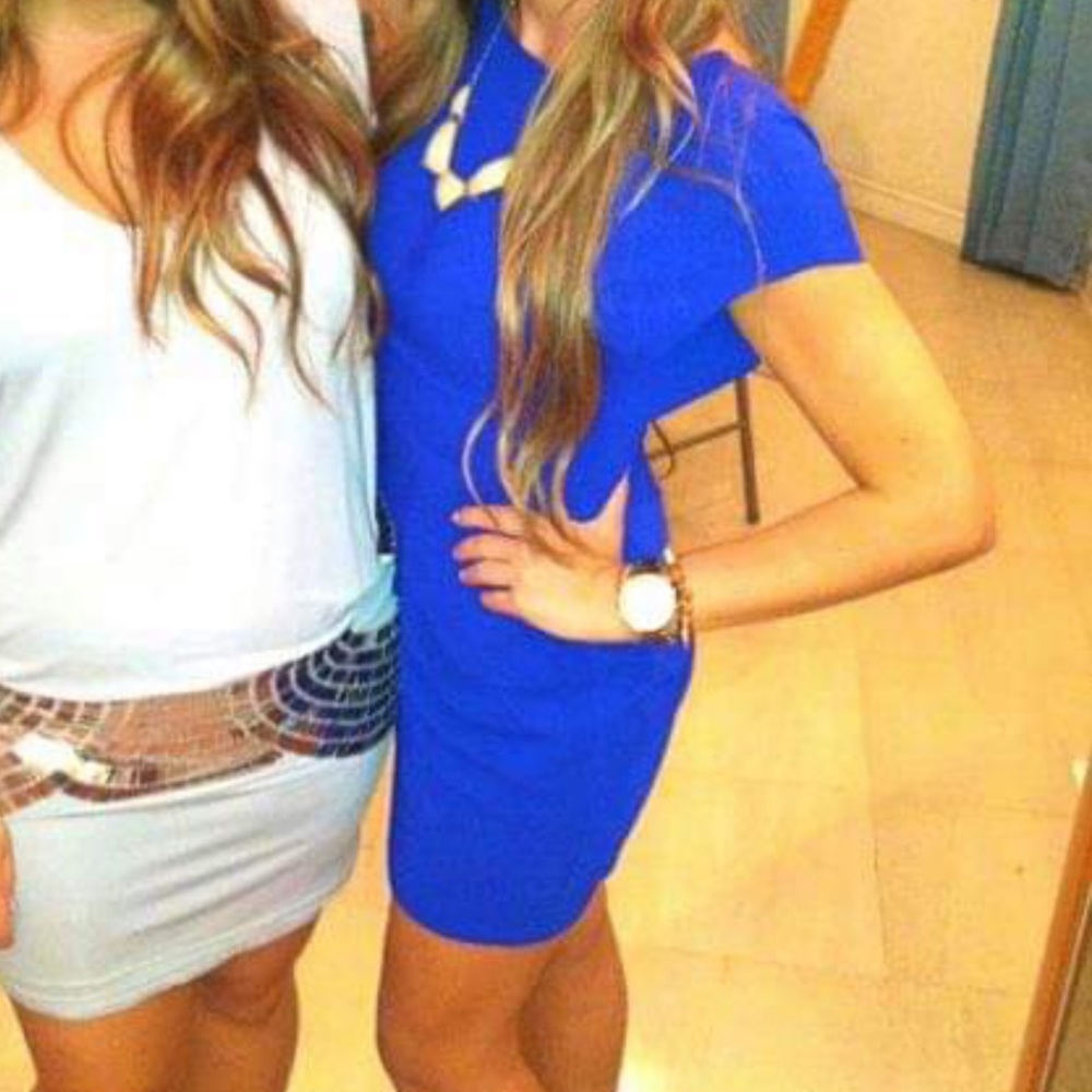 Blue cocktail style dress